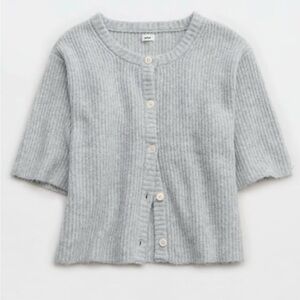 Aerie Unreal Short Sleeve Cardigan
